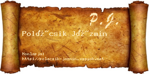 Polácsik Jázmin névjegykártya